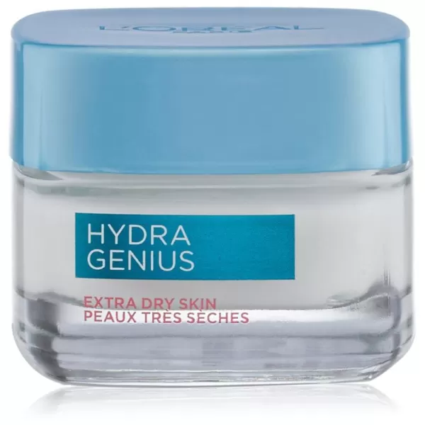 L'Oreal Paris Skincare Hydra Genius Daily Liquid Care Oil-Free Face Moisturizer for Normal to Dry Skin, Hyaluronic Acid Moisturizer for Face with Aloe Water and Hyaluronic Acid, 3.04 fl. oz.)