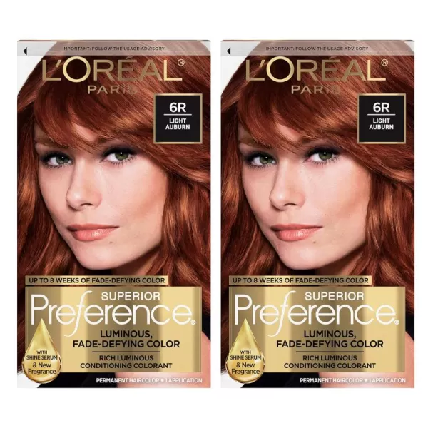 L'Oreal Paris Superior Preference Fade-Defying + Shine Permanent Hair Color, 5G Medium Golden Brown, Pack of 1, Hair Dye