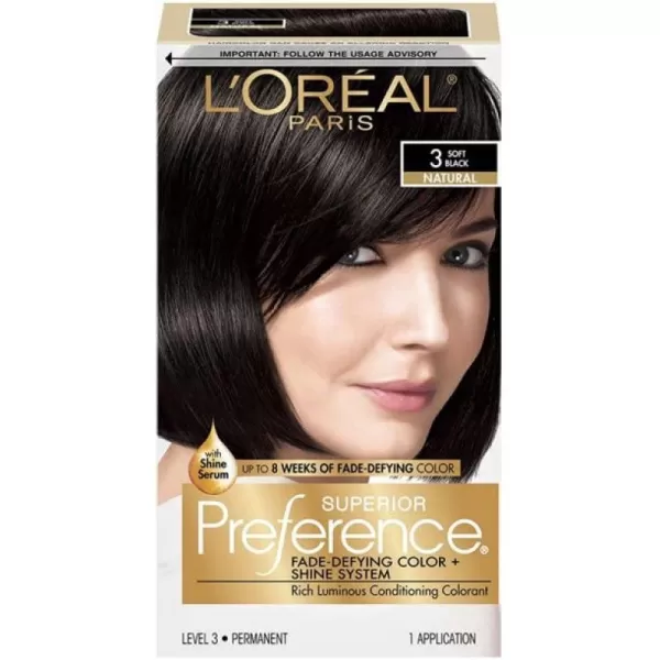 L'Oreal Paris Superior Preference Fade-Defying + Shine Permanent Hair Color, 9.5N Lightest Natural Blonde, Pack of 3, Hair Dye