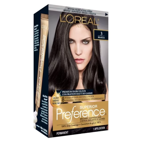 L'Oreal Paris Superior Preference Fade-Defying + Shine Permanent Hair Color, 9.5N Lightest Natural Blonde, Pack of 3, Hair Dye