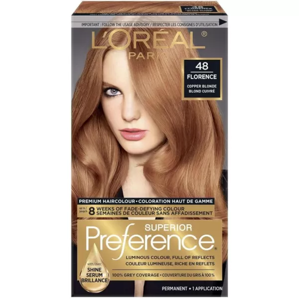 L'Oreal Paris Superior Preference Fade-Defying + Shine Permanent Hair Color, 9.5N Lightest Natural Blonde, Pack of 3, Hair Dye