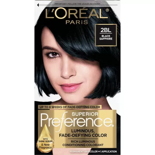 L'Oreal Paris Superior Preference Fade-Defying + Shine Permanent Hair Color, 9.5N Lightest Natural Blonde, Pack of 3, Hair Dye