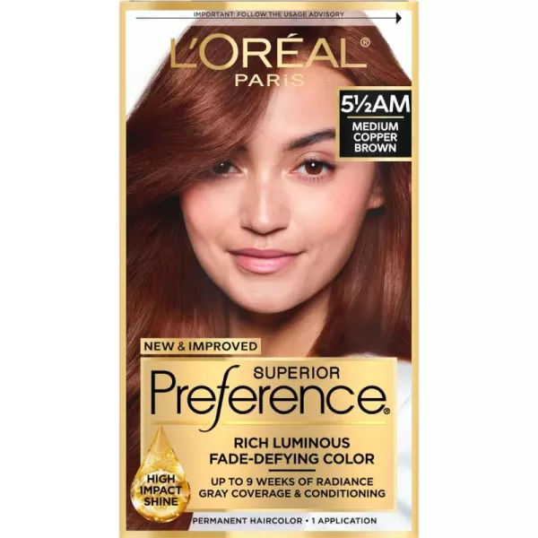 L'Oreal Paris Superior Preference Fade-Defying + Shine Permanent Hair Color, 9.5N Lightest Natural Blonde, Pack of 3, Hair Dye