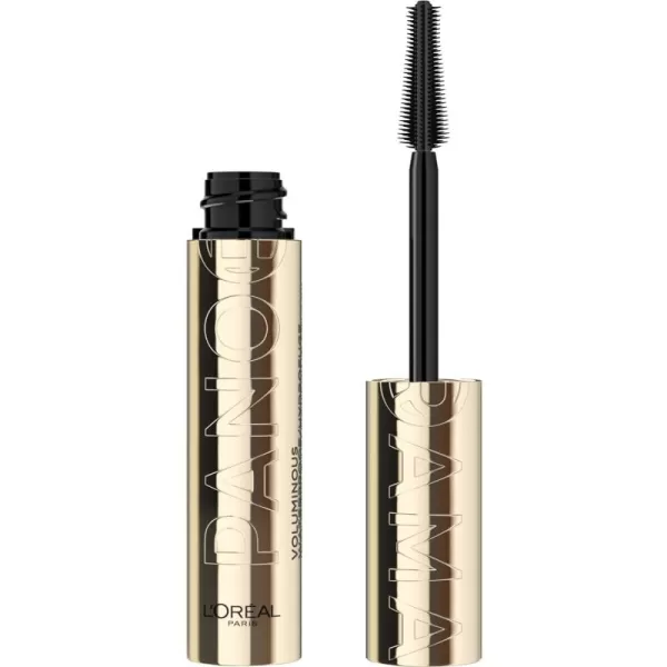 L’Oréal Paris Voluminous Panorama Mascara, Volumizing and Lengthening Mascara, Washable Longwear and Smudge Resistant Make Up, Blackest Black, 0.33 Fl Oz