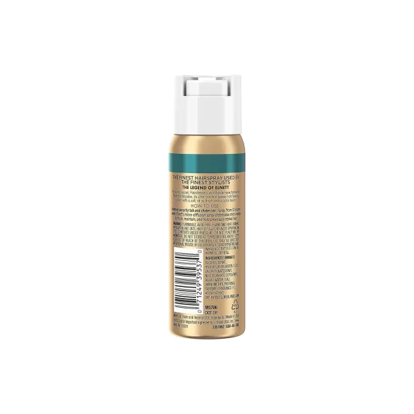 L'Oreal Paris Elnett Hair Care Elnett Satin Extra Strong Hold Hairspray - Unscented, Long Lasting + Humidity Resistant, Hair Styling Spray, 2.2 Oz
