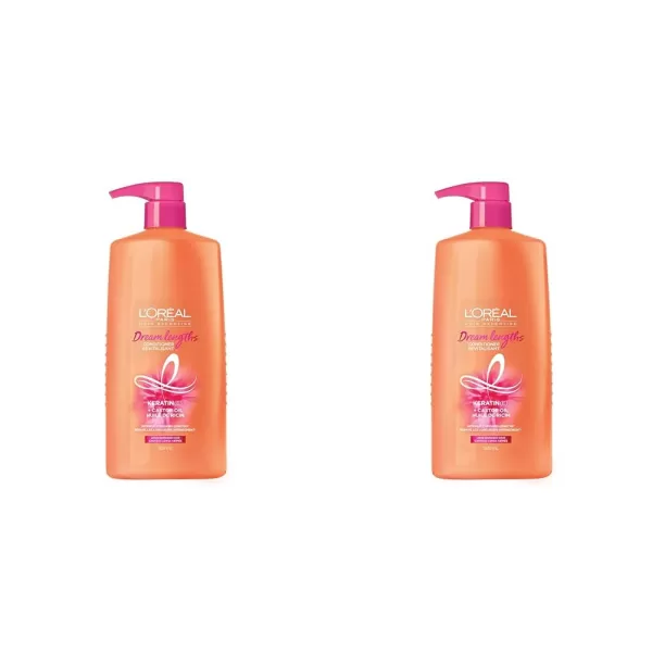 L'Oreal Paris Elvive Dream Lengths Super Detangling Conditioner With Fine Castor Oil and Vitamins B3 and B5 for Long, Damaged Hair, Instantly Detangles To Reduce Breakage With System, 28 Fl Ounce