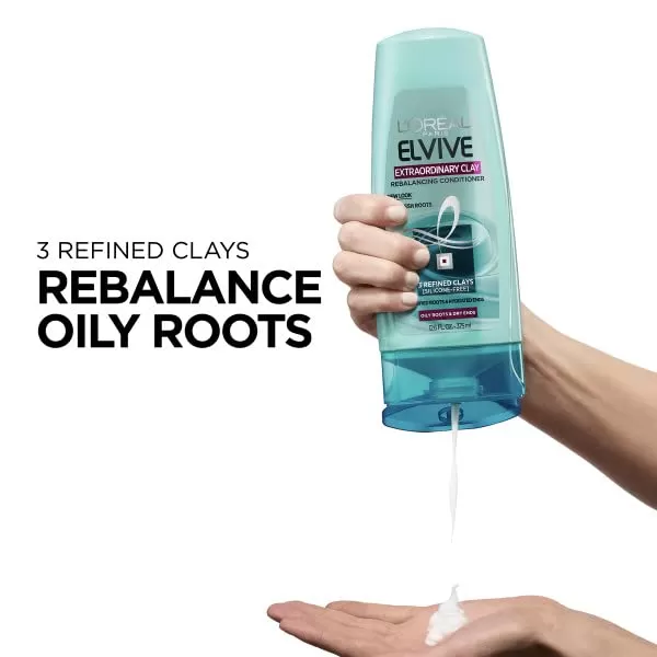 L'Oreal Paris Elvive Extraordinary Clay Rebalancing Shampoo and Conditioner Set )