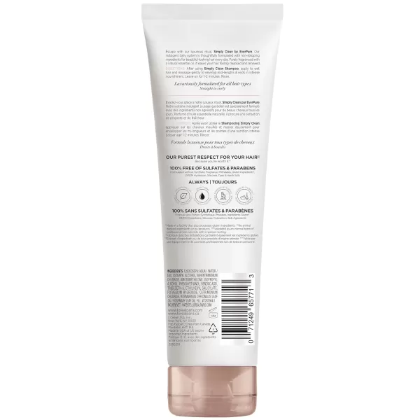 L'Oreal Paris EverPure Sulfate Free Simply Clean Conditioner, Hydrating Hair Care with Rosemary Essential Oils, 23 Fl Oz