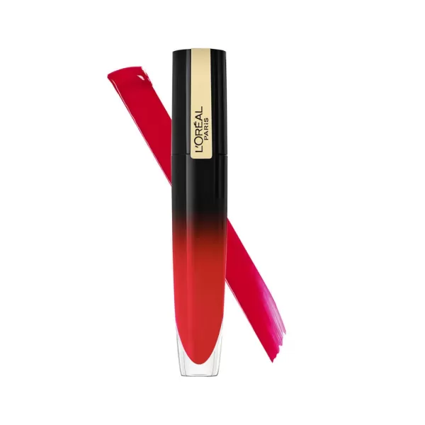 L'Oreal Paris Brilliant Signature Shiny Lip Stain Lipstick, Be Uncontrollable 0.21 Fl Oz.