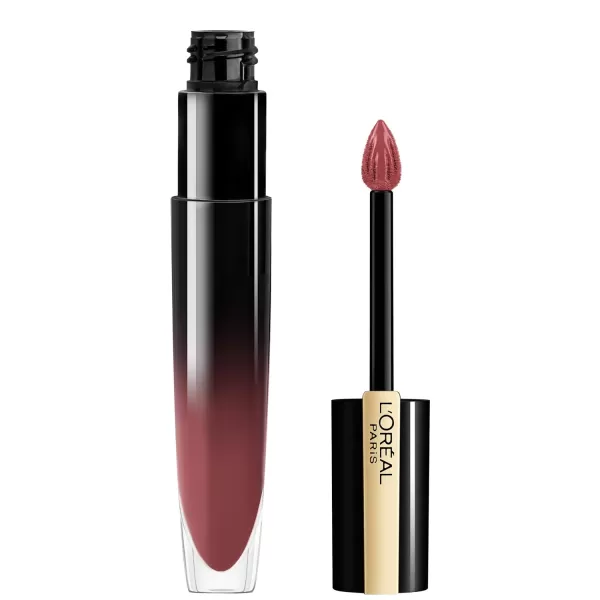 L'Oreal Paris Brilliant Signature Shiny Lip Stain Lipstick, Be Uncontrollable 0.21 Fl Oz.