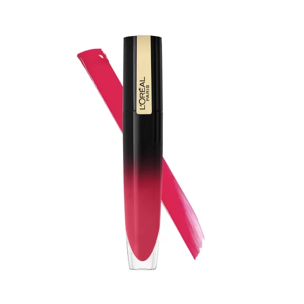 L'Oreal Paris Brilliant Signature Shiny Lip Stain Lipstick, Be Uncontrollable 0.21 Fl Oz.