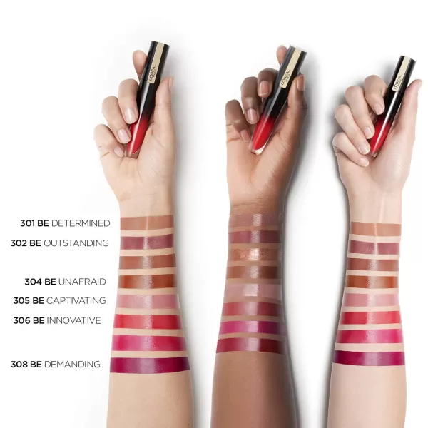 L'Oreal Paris Brilliant Signature Shiny Lip Stain Lipstick, Be Uncontrollable 0.21 Fl Oz.