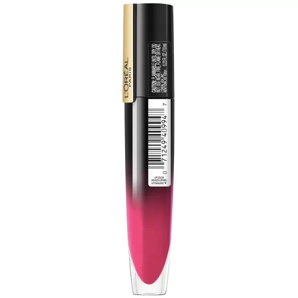 L'Oreal Paris Brilliant Signature Shiny Lip Stain Lipstick, Be Uncontrollable 0.21 Fl Oz.