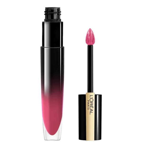 L'Oreal Paris Brilliant Signature Shiny Lip Stain Lipstick, Be Uncontrollable 0.21 Fl Oz.