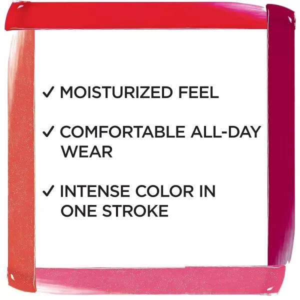 L'Oreal Paris Brilliant Signature Shiny Lip Stain Lipstick, Be Uncontrollable 0.21 Fl Oz.