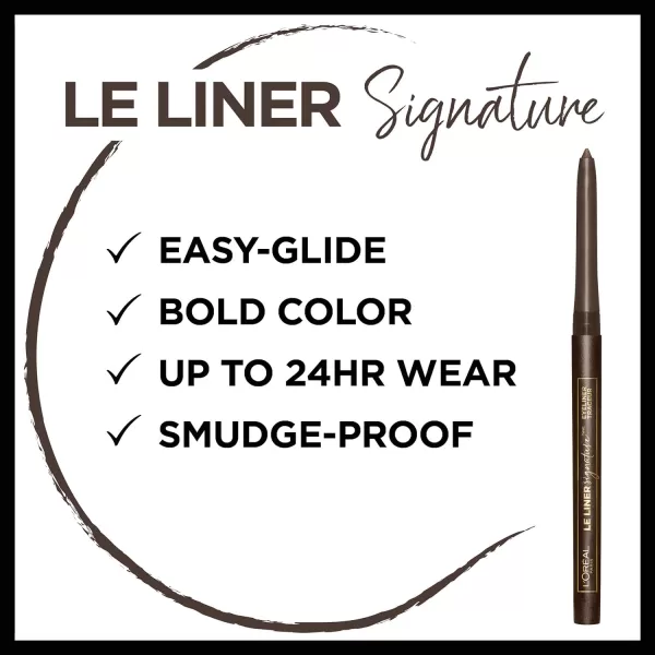 L’Oréal Paris Makeup Le Liner Signature Mechanical Eyeliner, Easy-Glide, Smudge Resistant, Bold Color, Long Lasting, Waterproof Eyeliner, Gold Velvet, 0.011 oz., 1 count