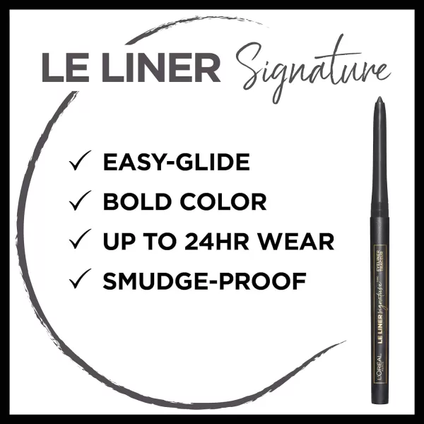 L’Oréal Paris Makeup Le Liner Signature Mechanical Eyeliner, Easy-Glide, Smudge Resistant, Bold Color, Long Lasting, Waterproof Eyeliner, Gold Velvet, 0.011 oz., 1 count