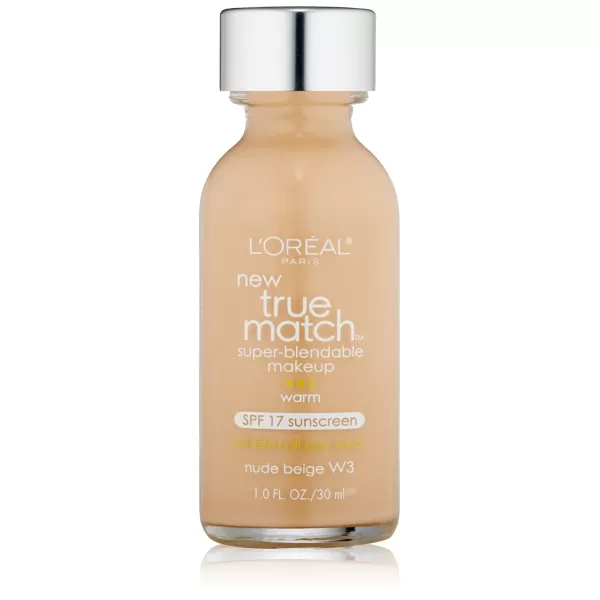 L'Oreal Paris Makeup True Match Super-Blendable Liquid Foundation, Deep Warm W9.5, 1 Fl Oz,1 Count