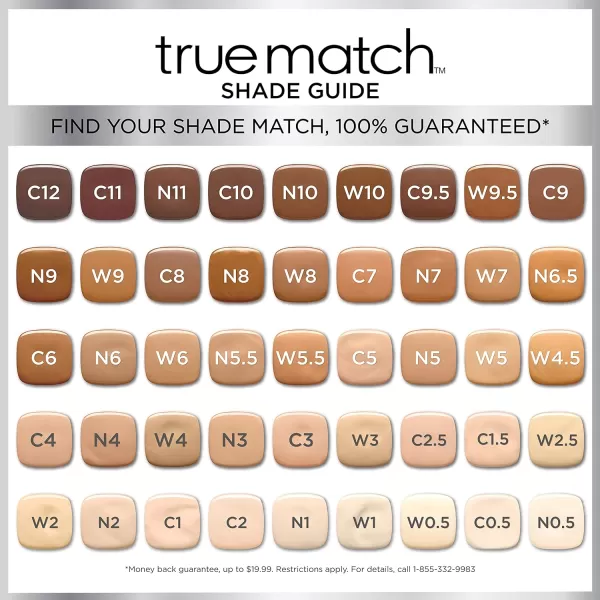 L'Oreal Paris Makeup True Match Super-Blendable Liquid Foundation, Deep Warm W9.5, 1 Fl Oz,1 Count