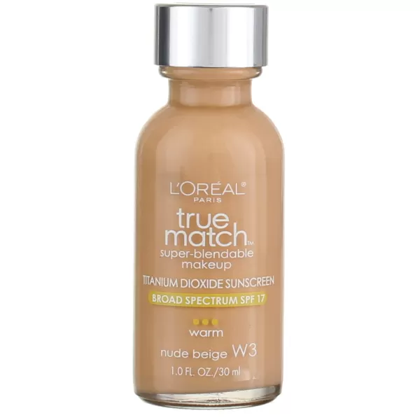 L'Oreal Paris Makeup True Match Super-Blendable Liquid Foundation, Deep Warm W9.5, 1 Fl Oz,1 Count