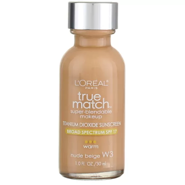 L'Oreal Paris Makeup True Match Super-Blendable Liquid Foundation, Deep Warm W9.5, 1 Fl Oz,1 Count