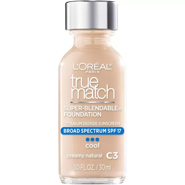 L'Oreal Paris Makeup True Match Super-Blendable Liquid Foundation, Deep Warm W9.5, 1 Fl Oz,1 Count