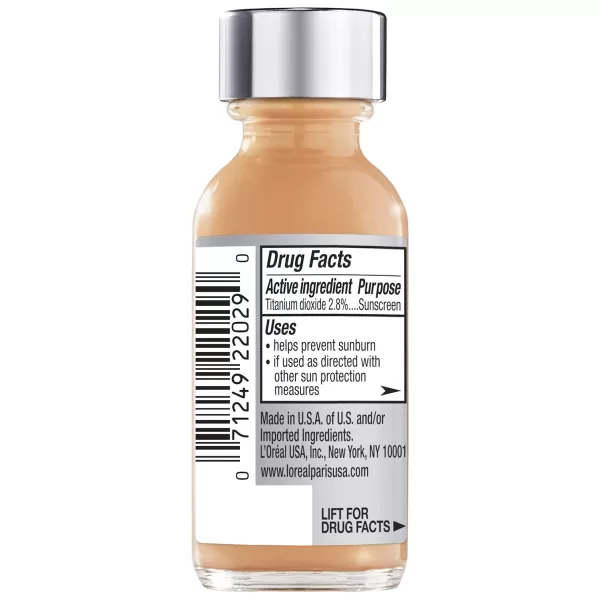 L'Oreal Paris Makeup True Match Super-Blendable Liquid Foundation, Porcelain W1, 1 Fl Oz,1 Count