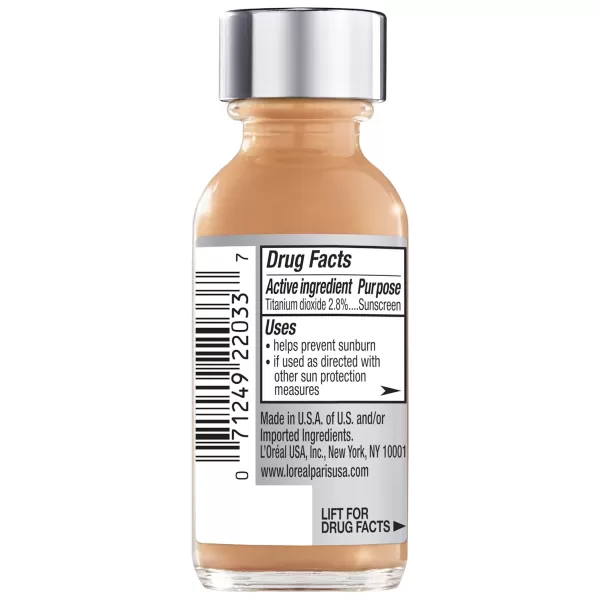 L'Oreal Paris Makeup True Match Super-Blendable Liquid Foundation, Porcelain W1, 1 Fl Oz,1 Count
