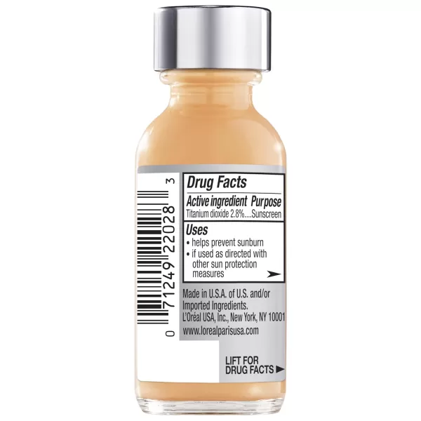L'Oreal Paris Makeup True Match Super-Blendable Liquid Foundation, Porcelain W1, 1 Fl Oz,1 Count