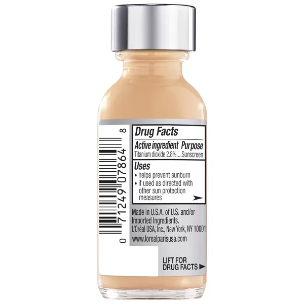 L'Oreal Paris Makeup True Match Super-Blendable Liquid Foundation, Porcelain W1, 1 Fl Oz,1 Count
