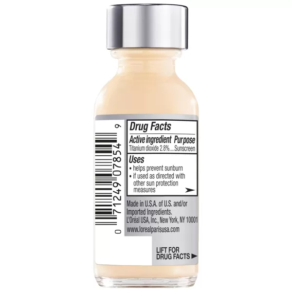 L'Oreal Paris Makeup True Match Super-Blendable Liquid Foundation, Porcelain W1, 1 Fl Oz,1 Count
