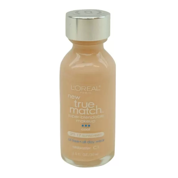 L'Oreal Paris Makeup True Match Super-Blendable Liquid Foundation, Porcelain W1, 1 Fl Oz,1 Count
