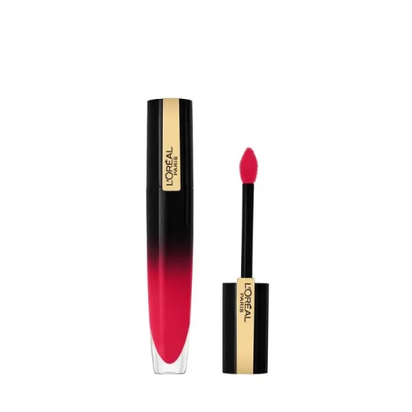 L'Oreal Paris Brilliant Signature Shiny Lip Stain Lipstick, Be Uncontrollable 0.21 Fl Oz.
