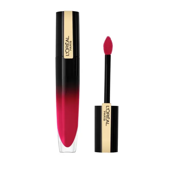 L'Oreal Paris Brilliant Signature Shiny Lip Stain Lipstick, Be Uncontrollable 0.21 Fl Oz.