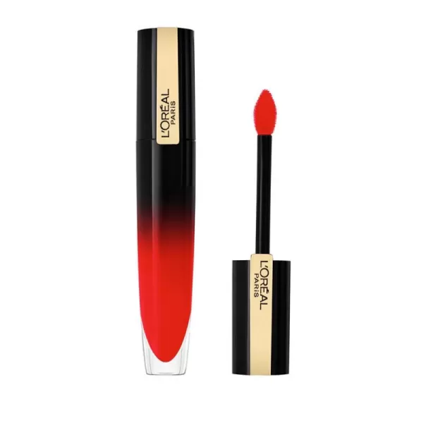 L'Oreal Paris Brilliant Signature Shiny Lip Stain Lipstick, Be Uncontrollable 0.21 Fl Oz.