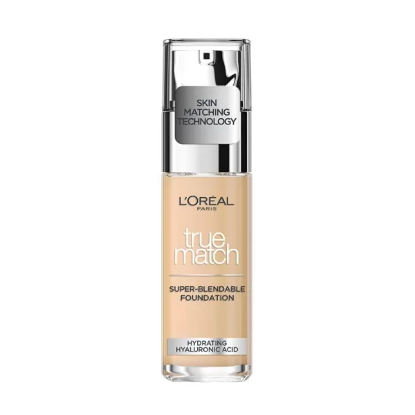 L'Oreal Paris Makeup True Match Super-Blendable Liquid Foundation, Deep Warm W9.5, 1 Fl Oz,1 Count
