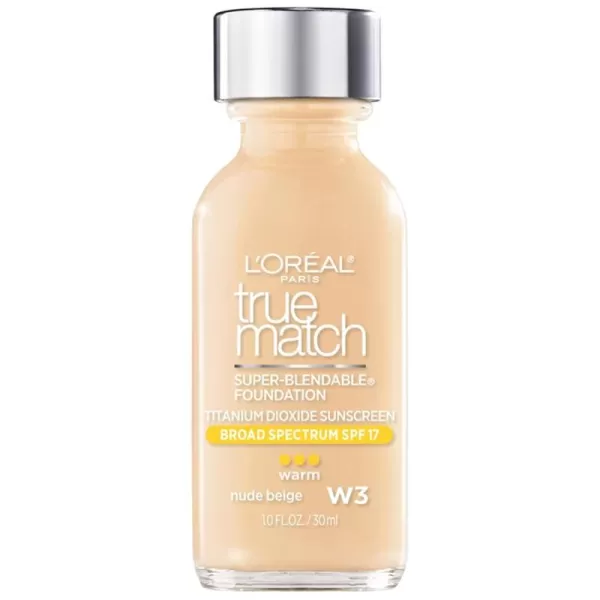 L'Oreal Paris Makeup True Match Super-Blendable Liquid Foundation, Deep Warm W9.5, 1 Fl Oz,1 Count