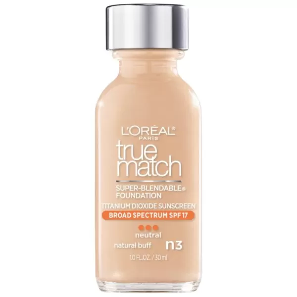 L'Oreal Paris Makeup True Match Super-Blendable Liquid Foundation, Deep Warm W9.5, 1 Fl Oz,1 Count