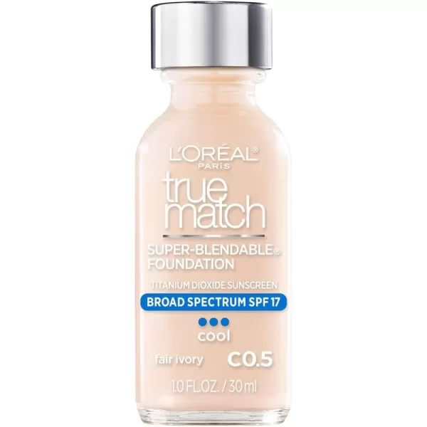 L'Oreal Paris Makeup True Match Super-Blendable Liquid Foundation, Deep Warm W9.5, 1 Fl Oz,1 Count