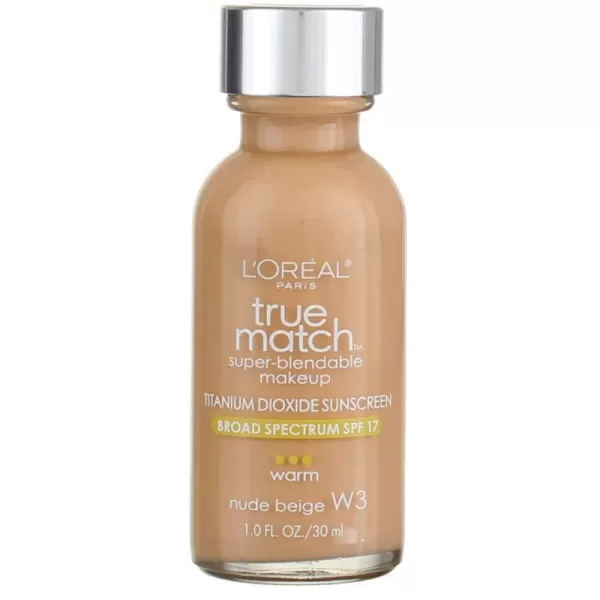 L'Oreal Paris Makeup True Match Super-Blendable Liquid Foundation, Deep Warm W9.5, 1 Fl Oz,1 Count