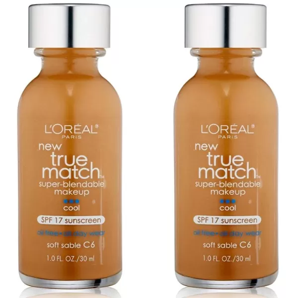 L'Oreal Paris Makeup True Match Super-Blendable Liquid Foundation, Deep Warm W9.5, 1 Fl Oz,1 Count