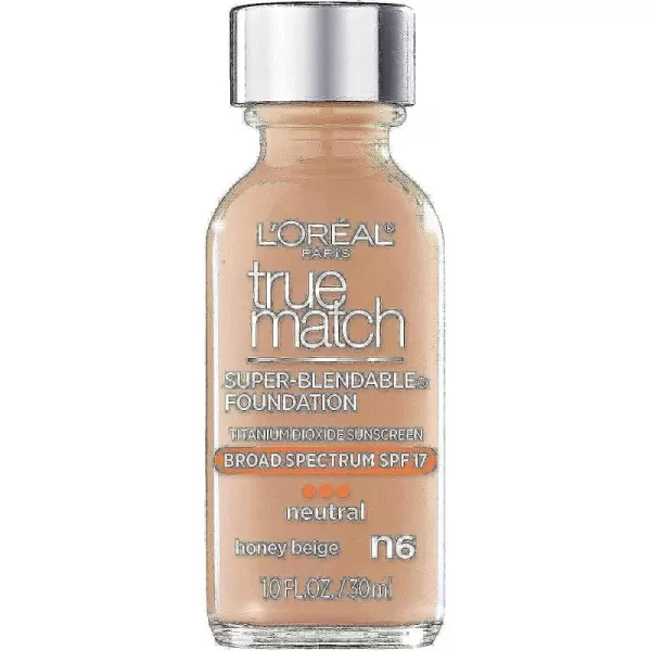 L'Oreal Paris Makeup True Match Super-Blendable Liquid Foundation, Deep Warm W9.5, 1 Fl Oz,1 Count
