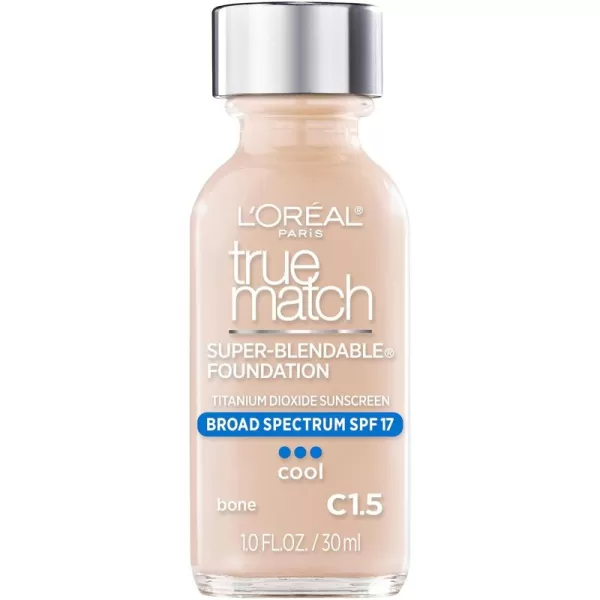 L'Oreal Paris Makeup True Match Super-Blendable Liquid Foundation, Deep Warm W9.5, 1 Fl Oz,1 Count