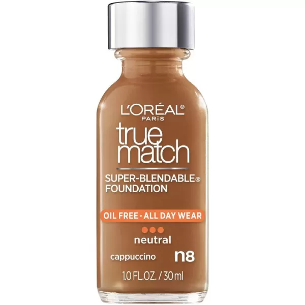 L'Oreal Paris Makeup True Match Super-Blendable Liquid Foundation, Deep Warm W9.5, 1 Fl Oz,1 Count