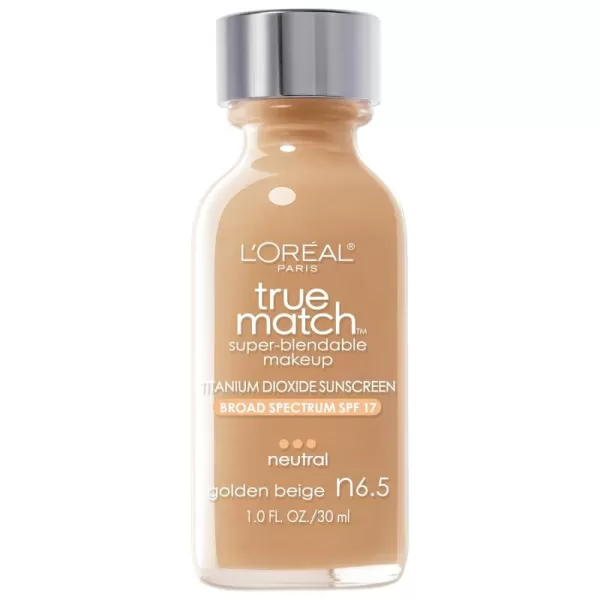 L'Oreal Paris Makeup True Match Super-Blendable Liquid Foundation, Deep Warm W9.5, 1 Fl Oz,1 Count