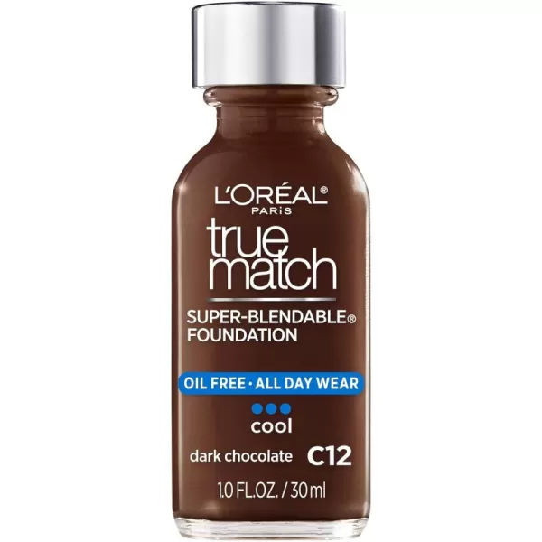 L'Oreal Paris Makeup True Match Super-Blendable Liquid Foundation, Deep Warm W9.5, 1 Fl Oz,1 Count