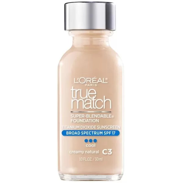 L'Oreal Paris Makeup True Match Super-Blendable Liquid Foundation, Deep Warm W9.5, 1 Fl Oz,1 Count