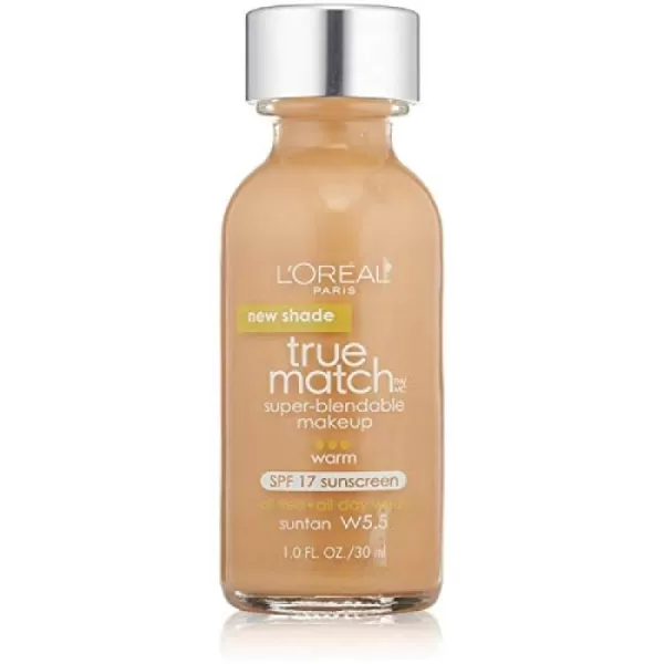 L'Oreal Paris Makeup True Match Super-Blendable Liquid Foundation, Deep Warm W9.5, 1 Fl Oz,1 Count