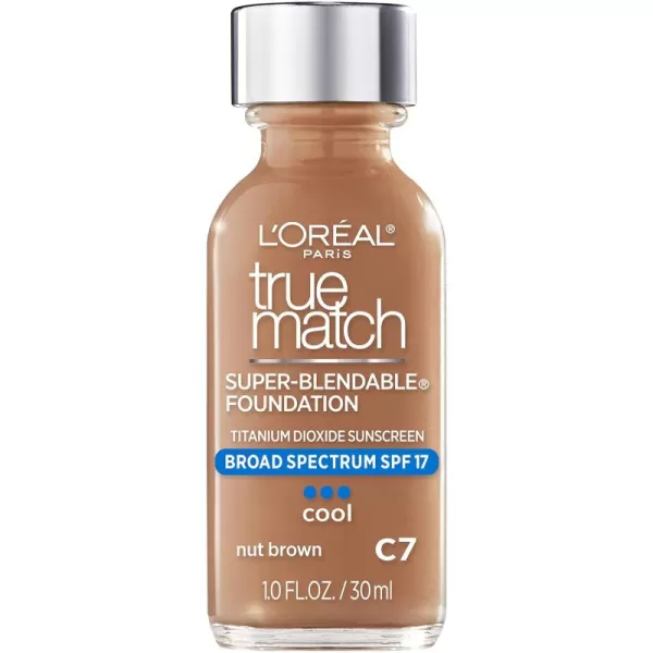 L'Oreal Paris Makeup True Match Super-Blendable Liquid Foundation, Deep Warm W9.5, 1 Fl Oz,1 Count