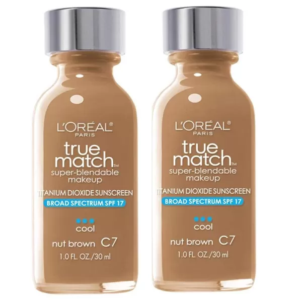 L'Oreal Paris Makeup True Match Super-Blendable Liquid Foundation, Deep Warm W9.5, 1 Fl Oz,1 Count)